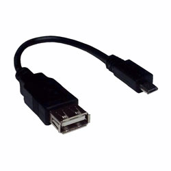 CORDON MICRO USB / USB FEM 10cm