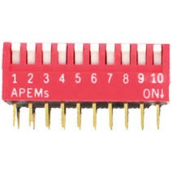 INTER DIP SWITCH PIANO APEM 10 CONTACTS