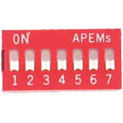 INTER DIP SWITCH APEM 7 CONTACTS