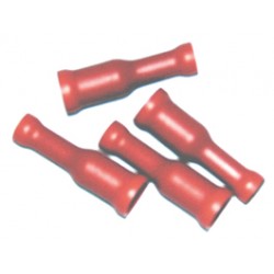10 COSSES FEM. CYLINDRIQUE ISOLEE ROUGE