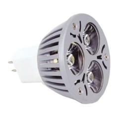 LAMPE MR16 50mm 12V LED BLANC FROID 3x1w