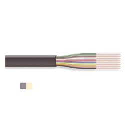 CABLE PLAT MODULAR JACK IVOIRE 8 x AWG28