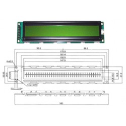 AFFICHEUR LCD 2 x 40 CARACTERES
